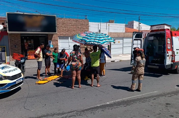 Fios soltos na pista provocam acidente com moto em Aracaju